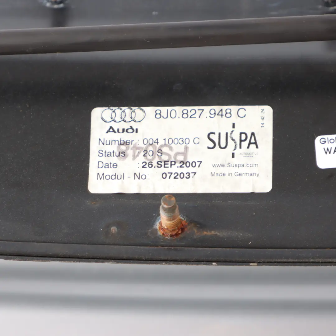 Bootlid Motor Spoiler Wing Arrow Grey to Audi TT 8J Rear Tailgate Hatch with Part number 8J0827948C Audi TT 8J Rear Tailgate Hatch Bootlid Motor Spoiler Wing Arrow Grey - SKU 8J0827948C-AGR - Part number 8J0827948C