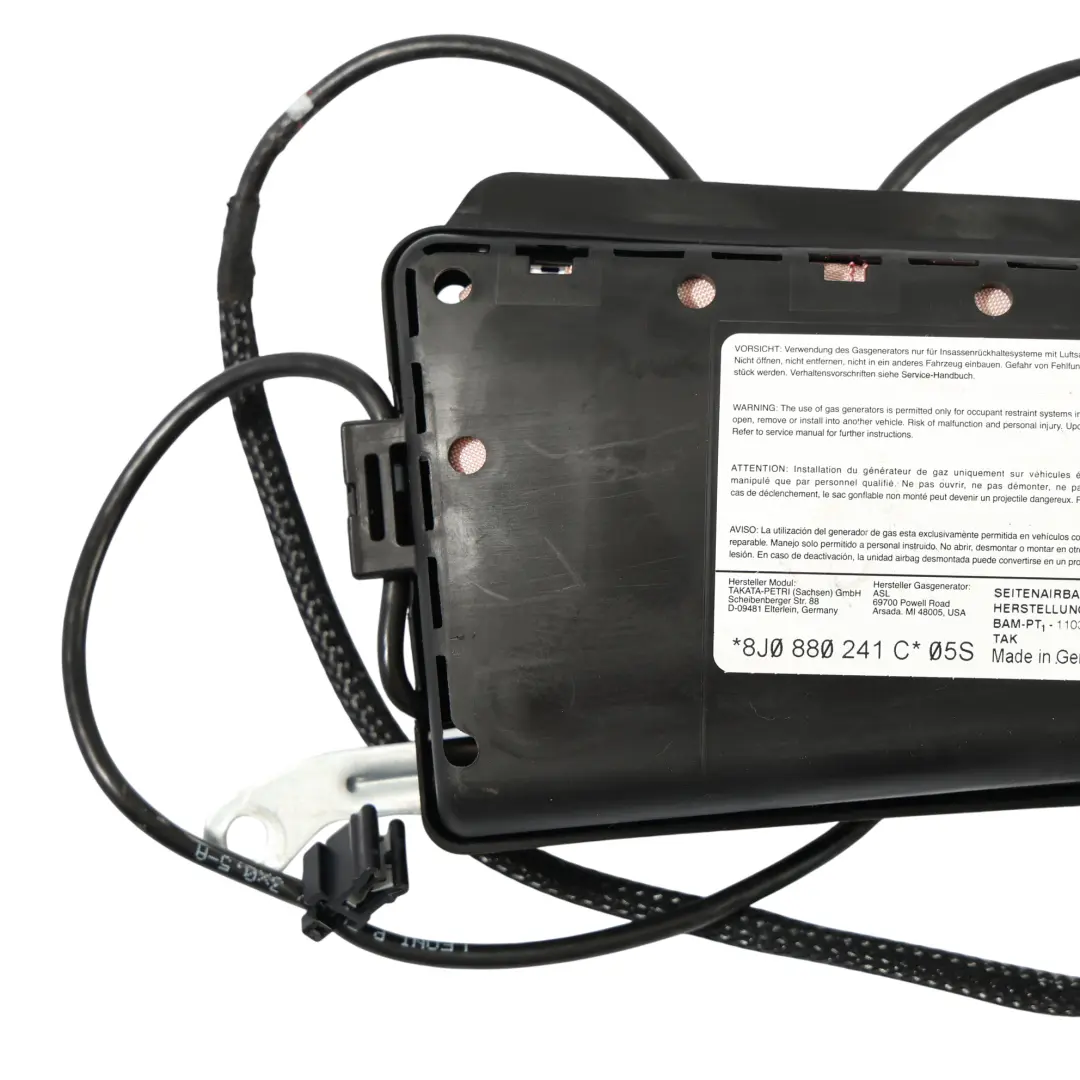 Coupé Roadster Module D'Air Pour Siège Avant Gauche Côté pour Audi TT 8J à propos du numéro de pièce 8J0880241C Audi TT 8J Coupé Roadster Module D'Air Pour Siège Avant Gauche Côté - SKU 8J0880241C - Numéro de pièce 8J0880241C