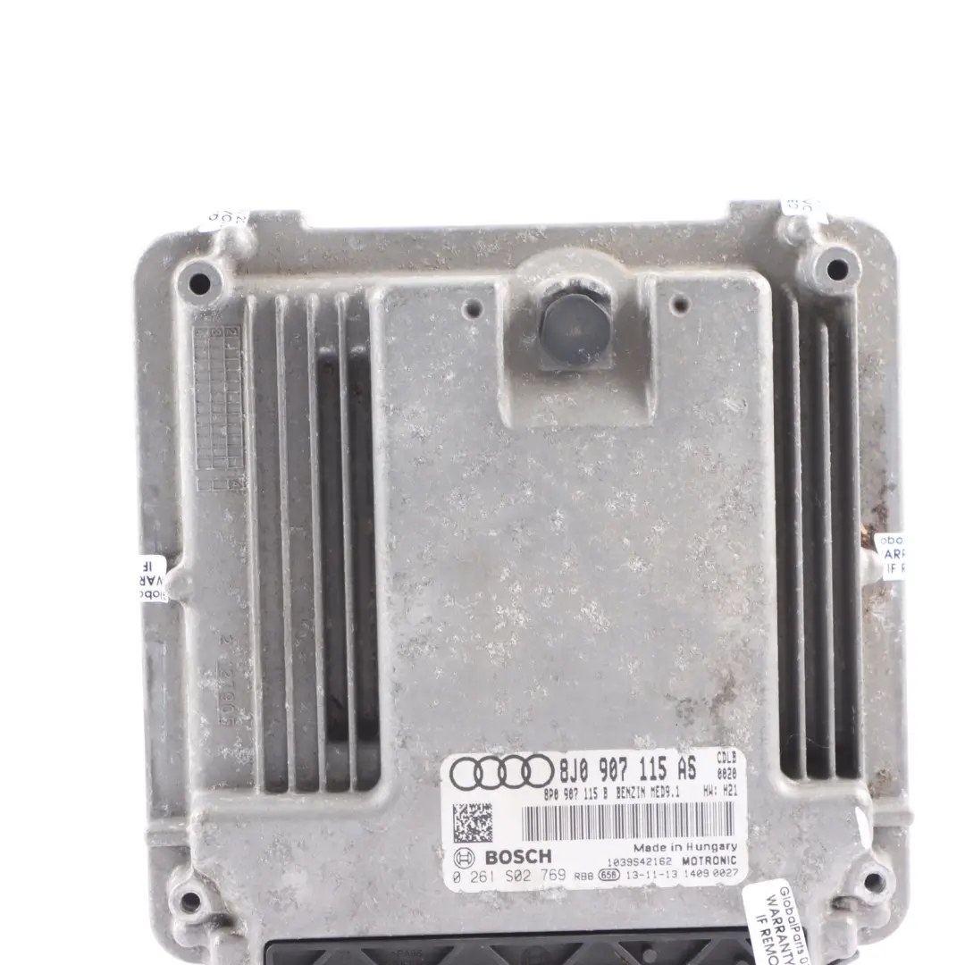 Audi TTS Mk2 8J 2.0TFSI CDLB 272HP Engine Control Unit ECU 8J0907115AJ Automatic - SKU 8J0907115AS - Part number 8J0907115AS