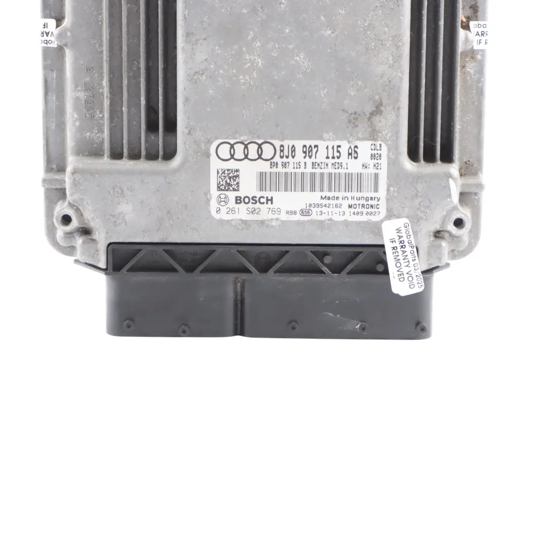 Mk2 8J 2.0TFSI CDLB 272HP Engine Control Unit ECU 8J0907115AJ Automatic to Audi TTS with Part number 8J0907115AS Audi TTS Mk2 8J 2.0TFSI CDLB 272HP Engine Control Unit ECU 8J0907115AJ Automatic - SKU 8J0907115AS - Part number 8J0907115AS