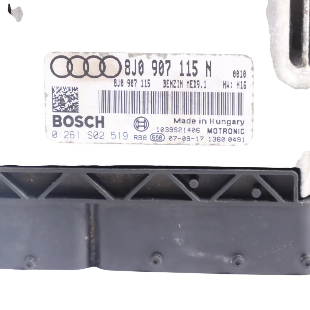 Audi TT 8J 2.0 TFSI BWA 200HP Motor Steuerungs Modul ECU Handbuch - SKU 8J0907115N - Teilenummer 8J0907115N