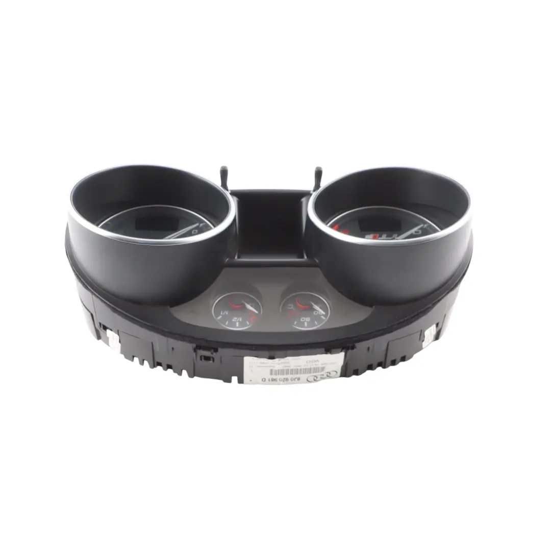 Instrument Cluster Speedo Meter Clocks Automatic to Audi TTS 8J Petrol with Part number 8J0920981D Audi TTS 8J Petrol Instrument Cluster Speedo Meter Clocks Automatic - SKU 8J0920981D - Part number 8J0920981D