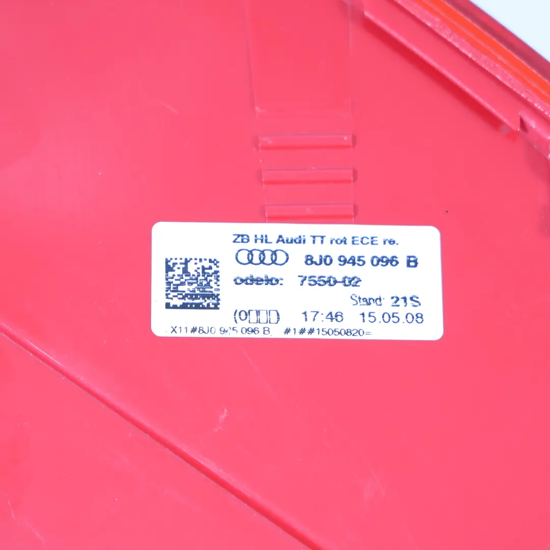Audi TT 8J Rear Lamp Right O/S Light Trunk Lid Boot Tailgate - SKU 8J0945096B-1 - Part number 8J0945096B