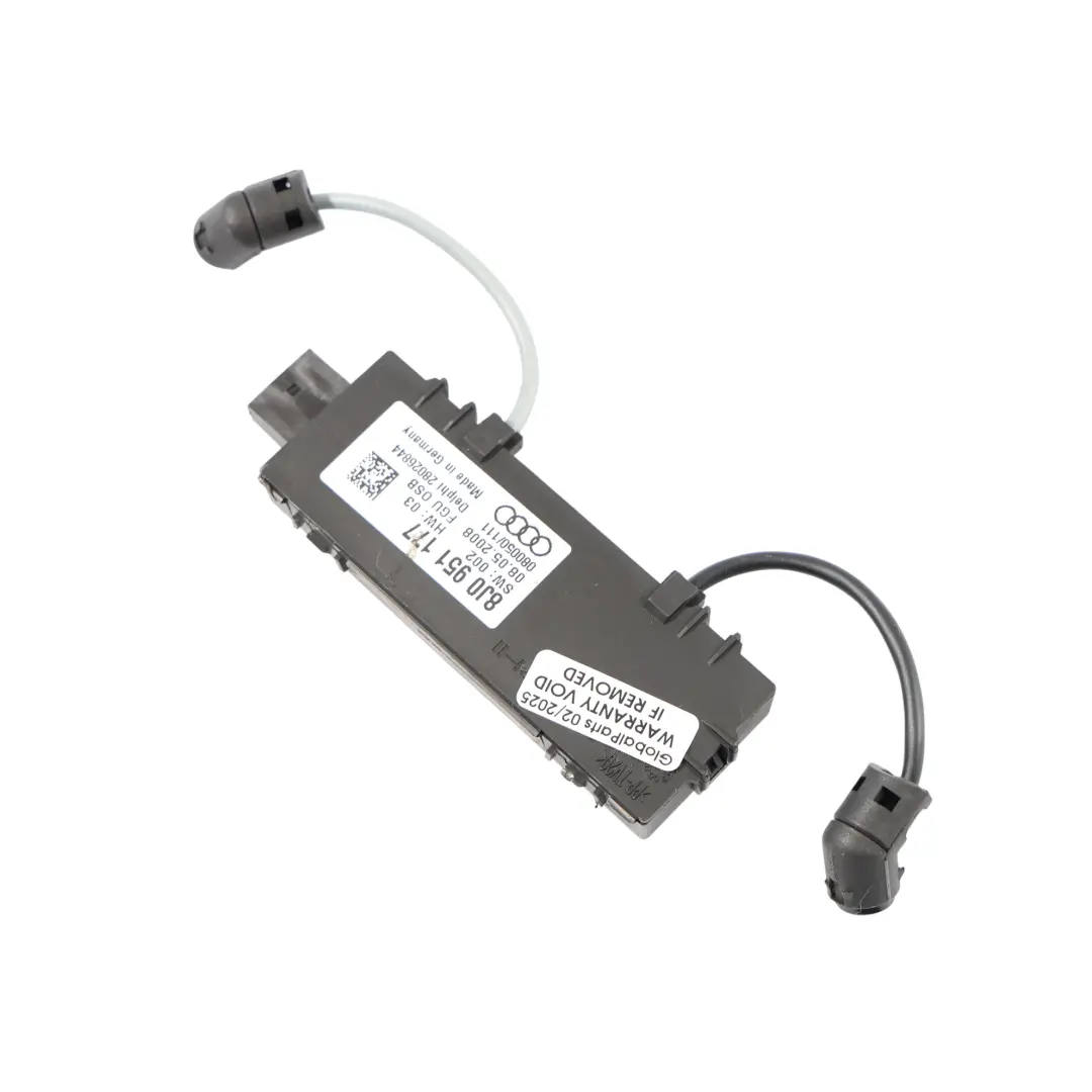 Interior Roof Alarm Motion Ultrasonic Sensor to Audi TT 8J with Part number 8J0951177 Audi TT 8J Interior Roof Alarm Motion Ultrasonic Sensor - SKU 8J0951177 - Part number 8J0951177