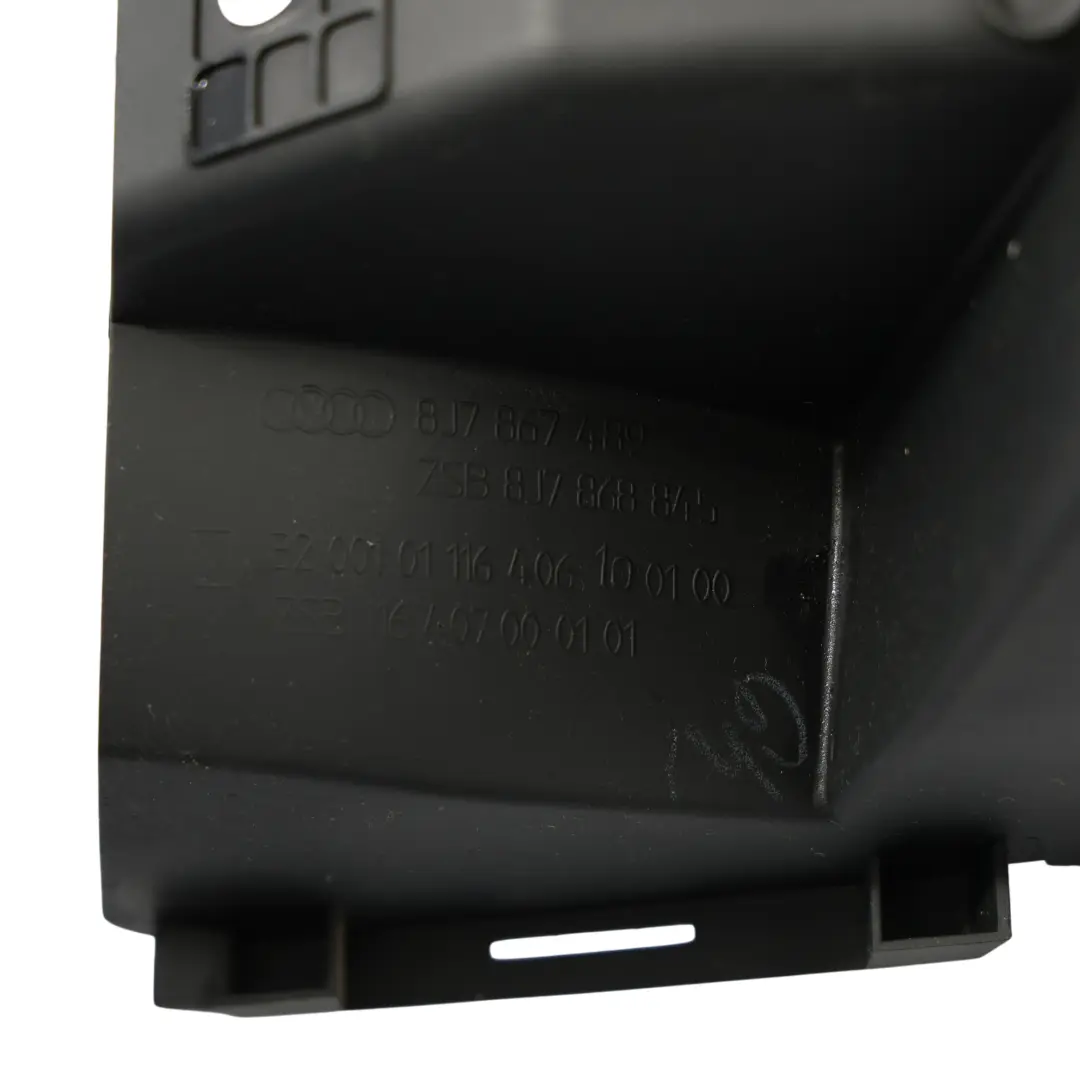 Audi TT 8J Consola Central Trasera Bandeja Compartimento De Negro - SKU 8J7867489 - Número de pieza 8J7867489