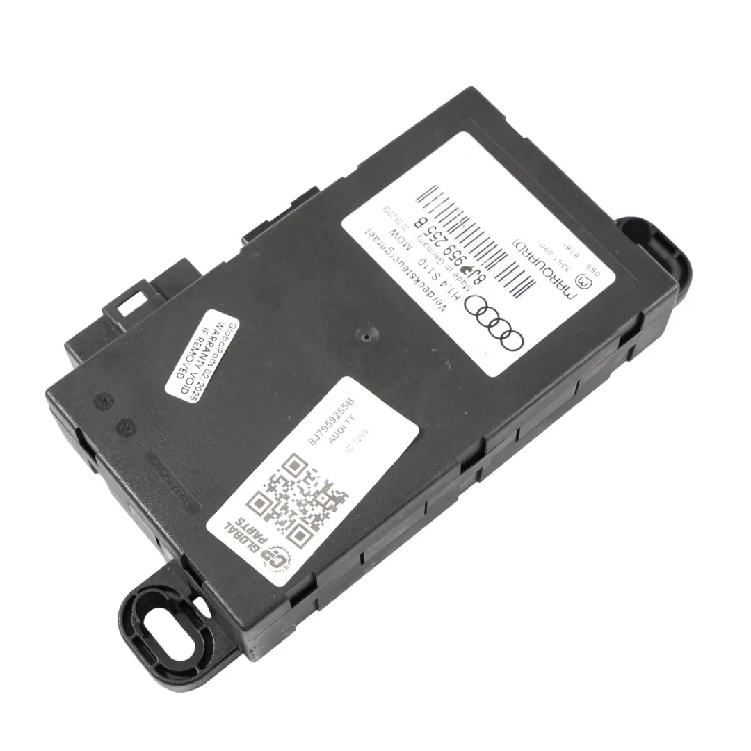 Module De Contrôle Du Toit ECU pour Audi TT 8J Coupe Roadster Cabriolet à propos du numéro de pièce 8J7959255B Audi TT 8J Coupe Roadster Cabriolet Module De Contrôle Du Toit ECU - SKU 8J7959255B - Numéro de pièce 8J7959255B