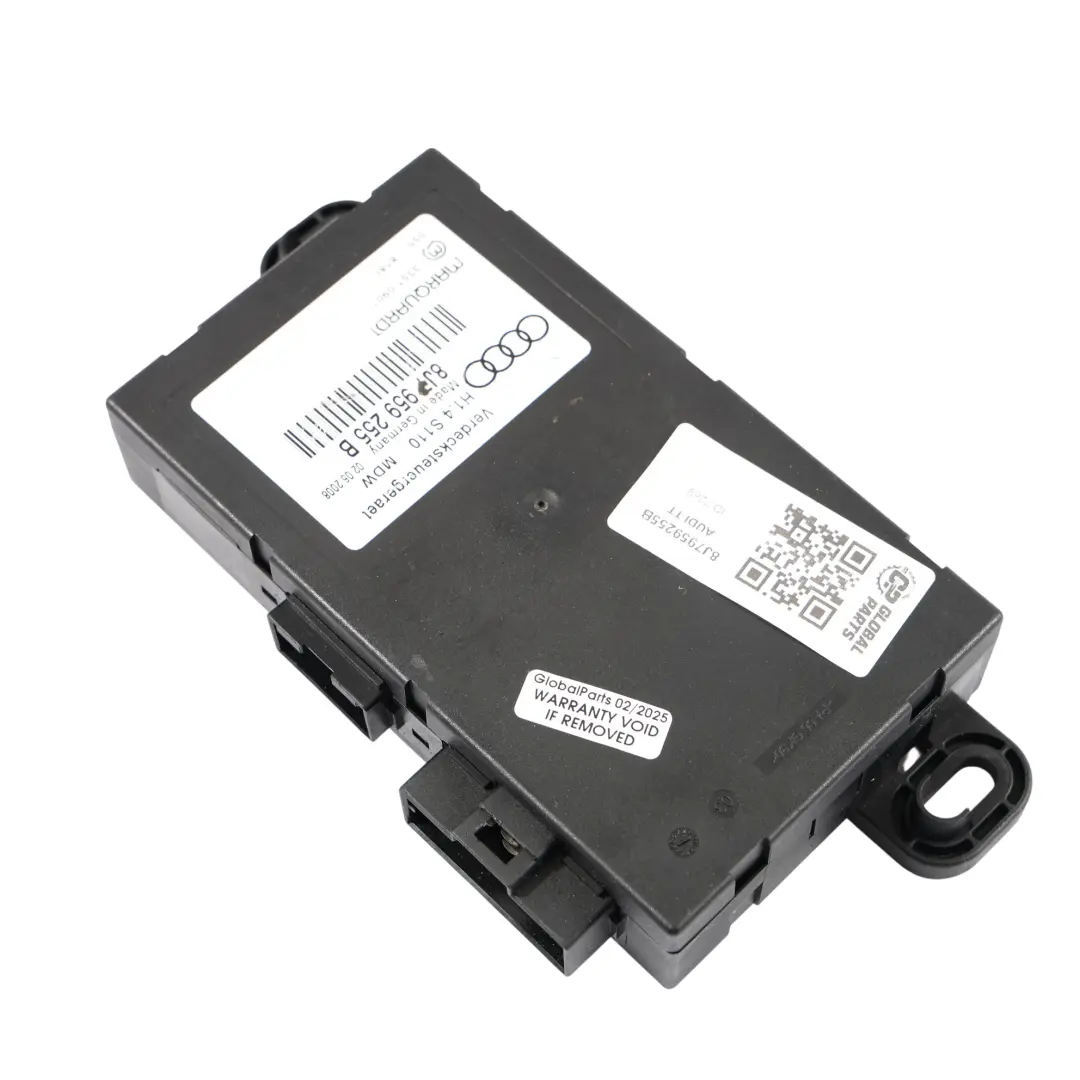 Audi TT 8J Coupe Roadster Cabriolet Module De Contrôle Du Toit ECU - SKU 8J7959255B - Numéro de pièce 8J7959255B