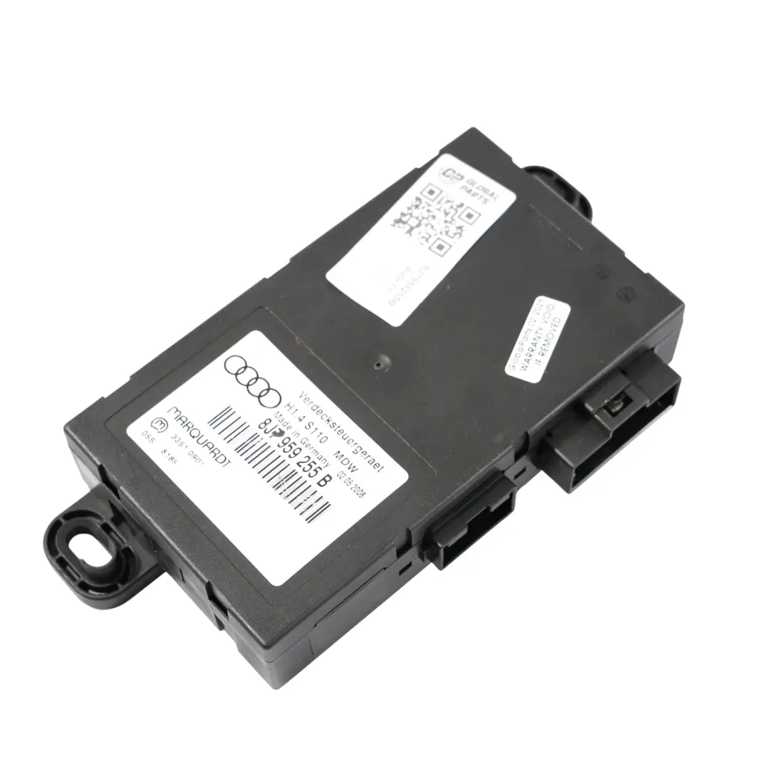 Module De Contrôle Du Toit ECU pour Audi TT 8J Coupe Roadster Cabriolet à propos du numéro de pièce 8J7959255B Audi TT 8J Coupe Roadster Cabriolet Module De Contrôle Du Toit ECU - SKU 8J7959255B - Numéro de pièce 8J7959255B