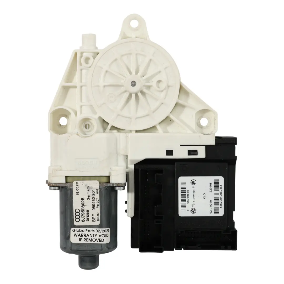 Motore Alzacristalli Trazione Portiera Anteriore Destro per Audi TT 8J con numero di parte 8J7959802E Audi TT 8J Motore Alzacristalli Trazione Portiera Anteriore Destro - SKU 8J7959802E - Numero di parte 8J7959802E