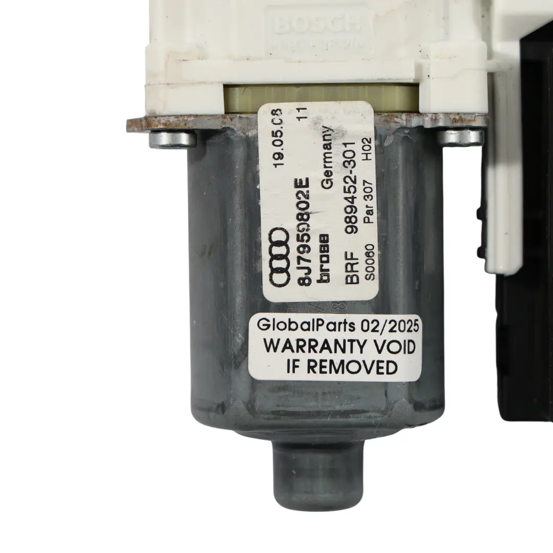 Audi TT 8J Motore Alzacristalli Trazione Portiera Anteriore Destro - SKU 8J7959802E - Numero di parte 8J7959802E