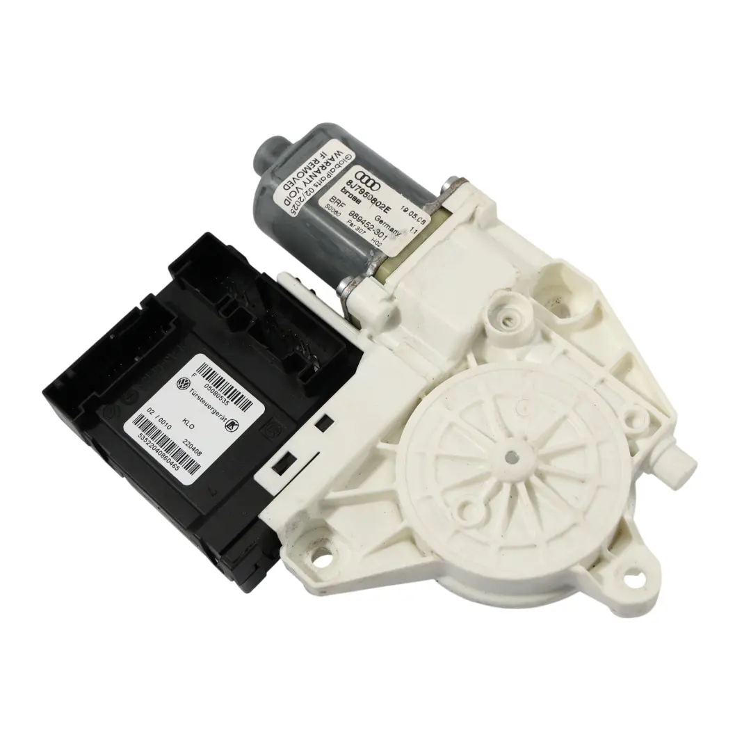 Audi TT 8J Motore Alzacristalli Trazione Portiera Anteriore Destro - SKU 8J7959802E - Numero di parte 8J7959802E