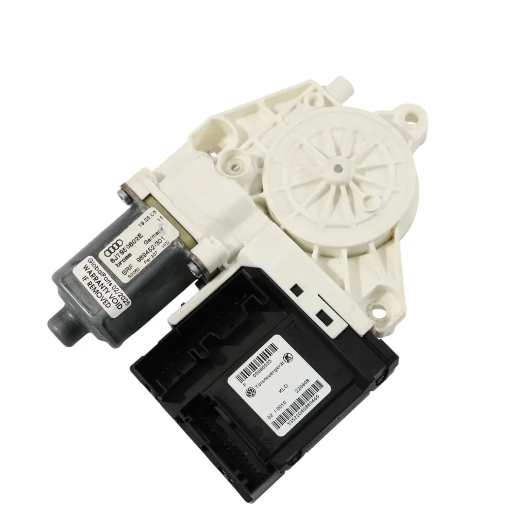 Window Lifter Motor Door Drive Control Front Right O/S to Audi TT 8J with Part number 8J7959802E Audi TT 8J Window Lifter Motor Door Drive Control Front Right O/S - SKU 8J7959802E - Part number 8J7959802E