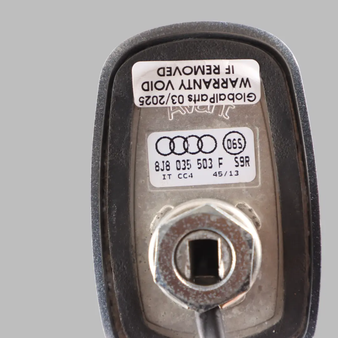 Antenna Aerial Roof Top Shark Glacier White Pearl - S9R to Audi TT 8J with Part number 8J8035503F Audi TT 8J Antenna Aerial Roof Top Shark Glacier White Pearl - S9R - SKU 8J8035503F-MGW - Part number 8J8035503F