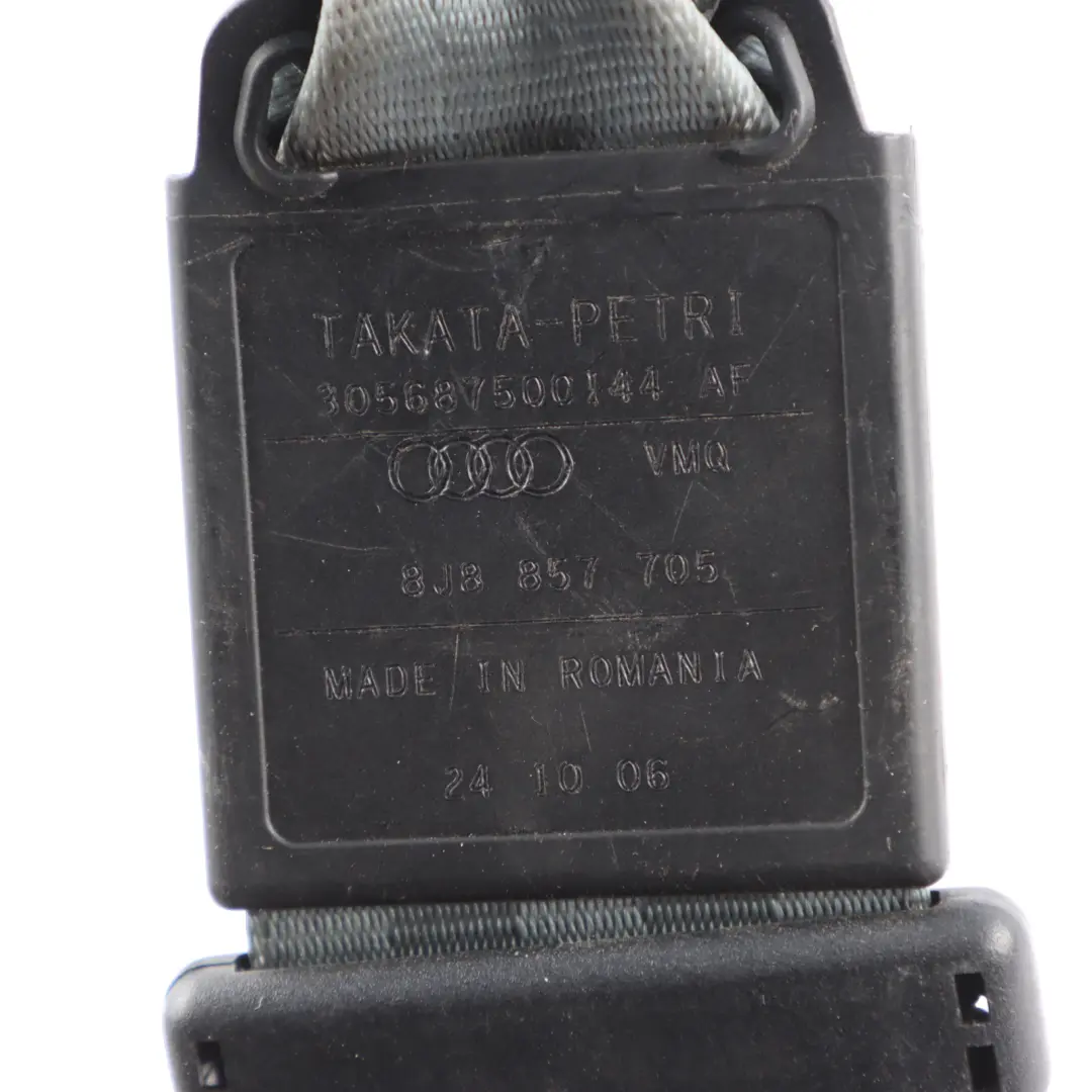 Cinturón Seguridad Delantero Izquierdo Gris 8J8857705 para Audi TT 8J Coupe Roadster con número de pieza 8J8857705D Audi TT 8J Coupe Roadster Cinturón Seguridad Delantero Izquierdo Gris 8J8857705 - SKU 8J8857705D-1 - Número de pieza 8J8857705D