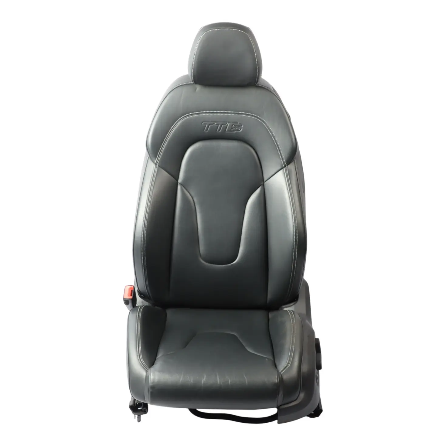 Audi TTS 8J Coupe Sport Seat Front Left N/S Heated Electric Leather Soul Black