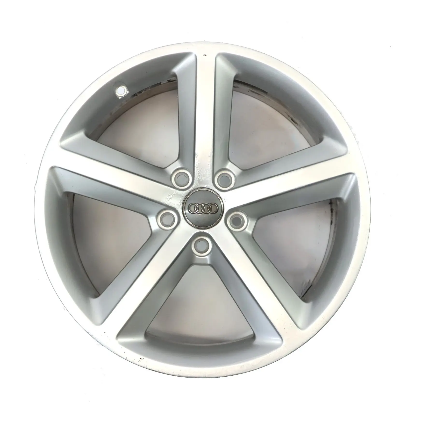 Audi A4 B8 8K Silver Wheel Alloy Rim 18" ET:47 8J Star Spoke 8K0601025Q