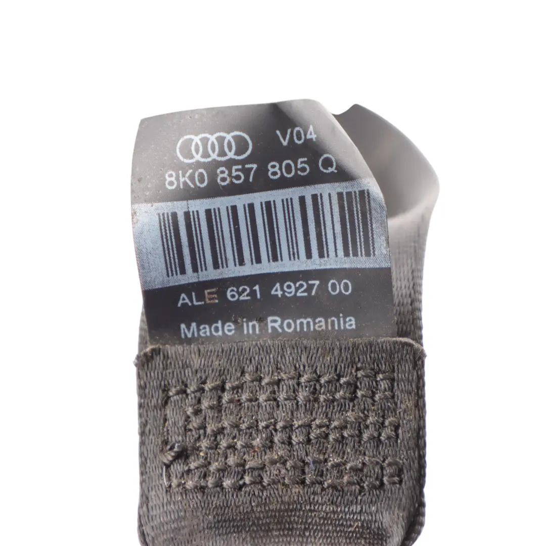 Audi A5 8T Ceinture de sécurité arrière gauche droite Noir - SKU 8K0857805Q - Numéro de pièce 8K0857805Q