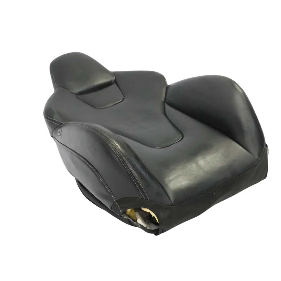 Audi S4 B8 Sport Front Seat Backrest S-Line Heated Panel Right O/S Black Leather - SKU 8K0881806CG - Part number 8K0881806CG