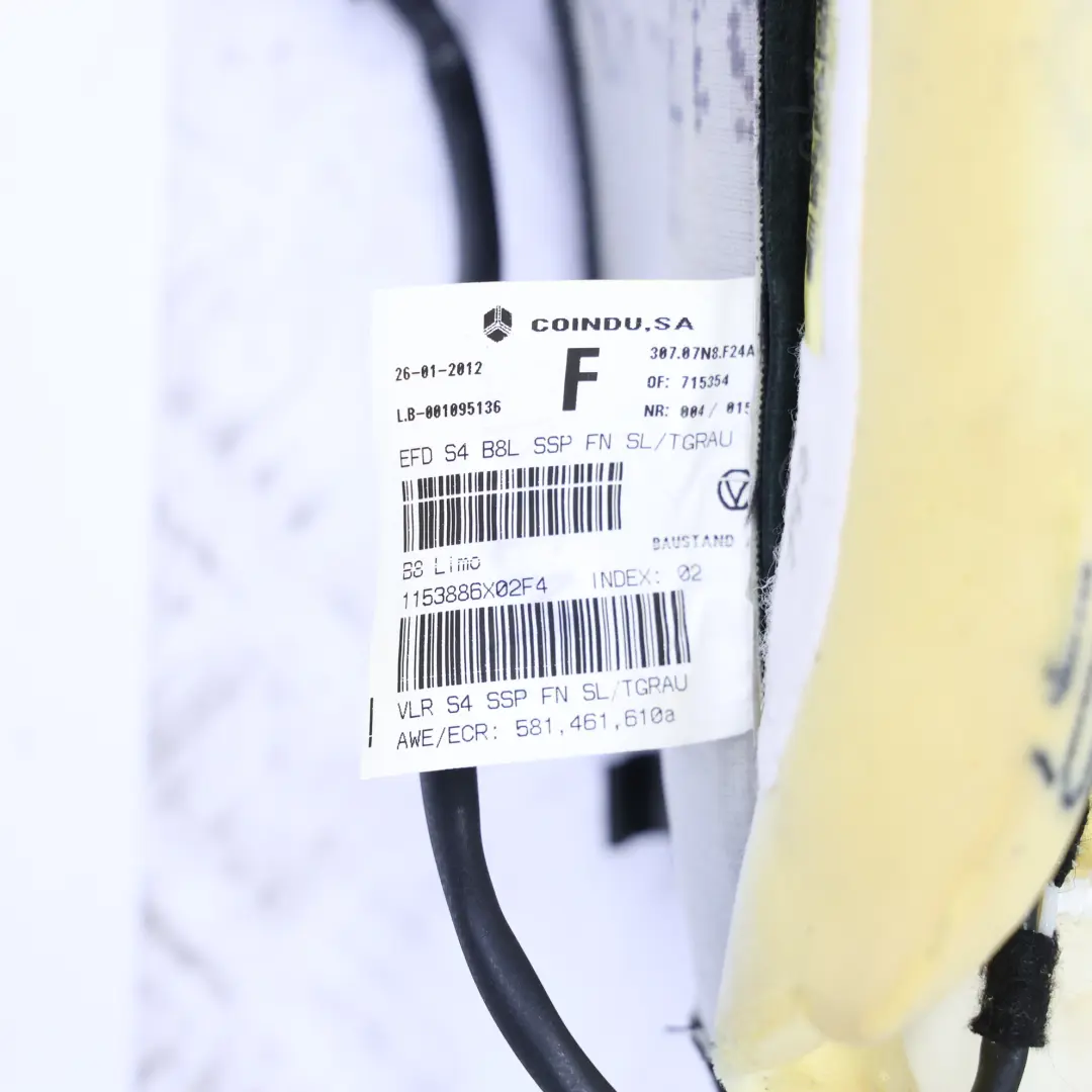 Oparcie Fotela Skóra Grzane Prawe Prawo do Audi S4 B8 Sport o numerze 8K0881806CG Audi S4 B8 Sport Oparcie Fotela Skóra Grzane Prawe Prawo - SKU 8K0881806CG - Numer Części 8K0881806CG