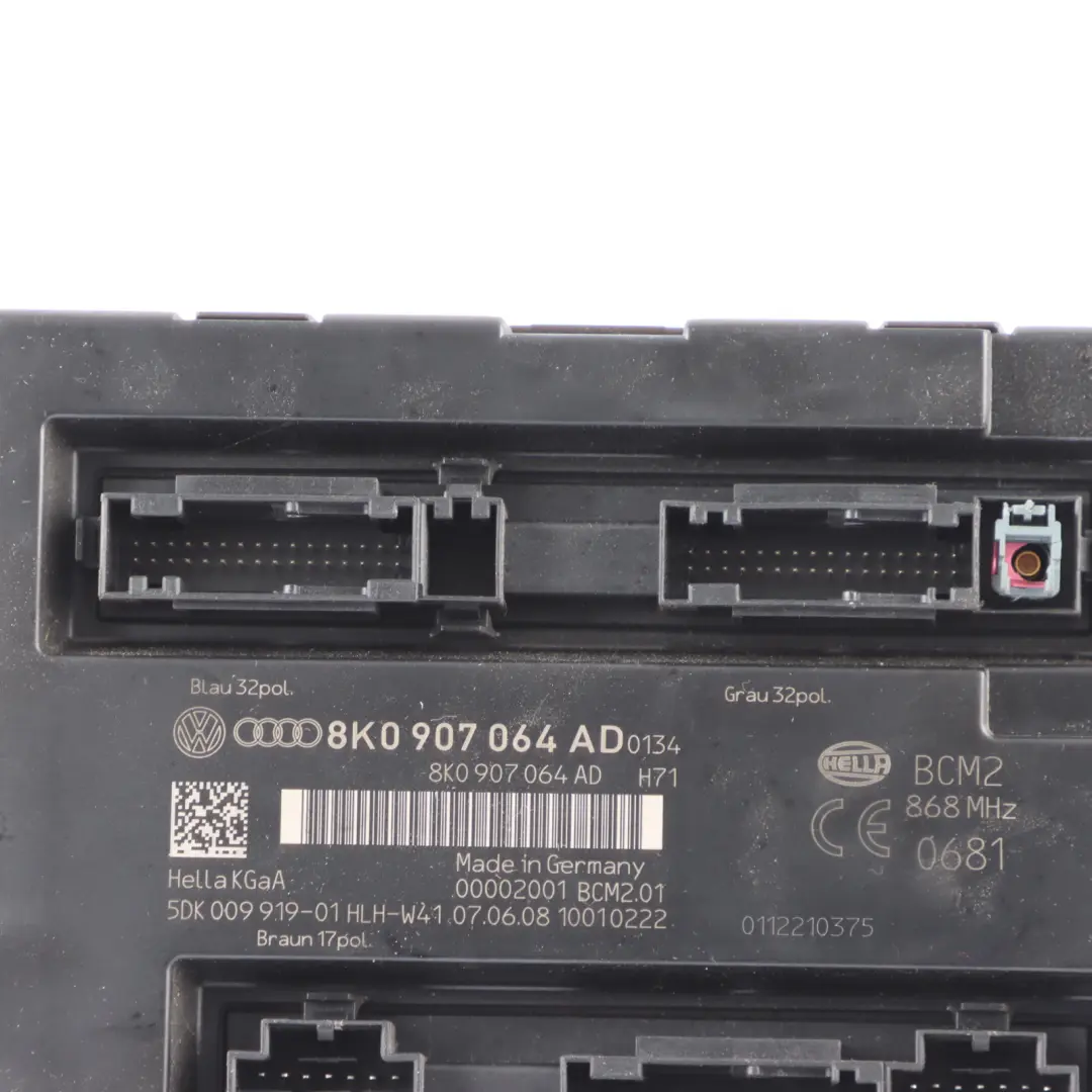 Audi A5 8T Body Control Comfort Unit Module BCM Convenience Unit ECU - SKU 8K0907064AD - Part number 8K0907064AD