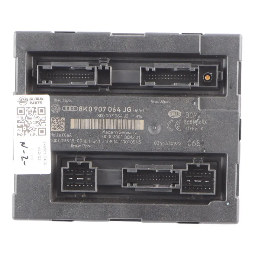 Body Control Module Unit ECU to Audi Q5 8R BCM with Part number 8K0907064JG Audi Q5 8R BCM Body Control Module Unit ECU - SKU 8K0907064JG - Part number 8K0907064JG
