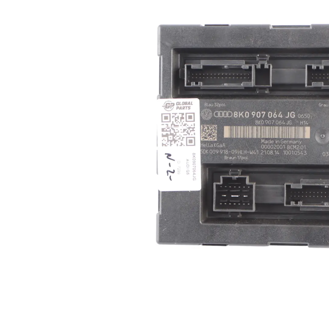 Audi Q5 8R BCM Body Control Module Unit ECU - SKU 8K0907064JG - Part number 8K0907064JG