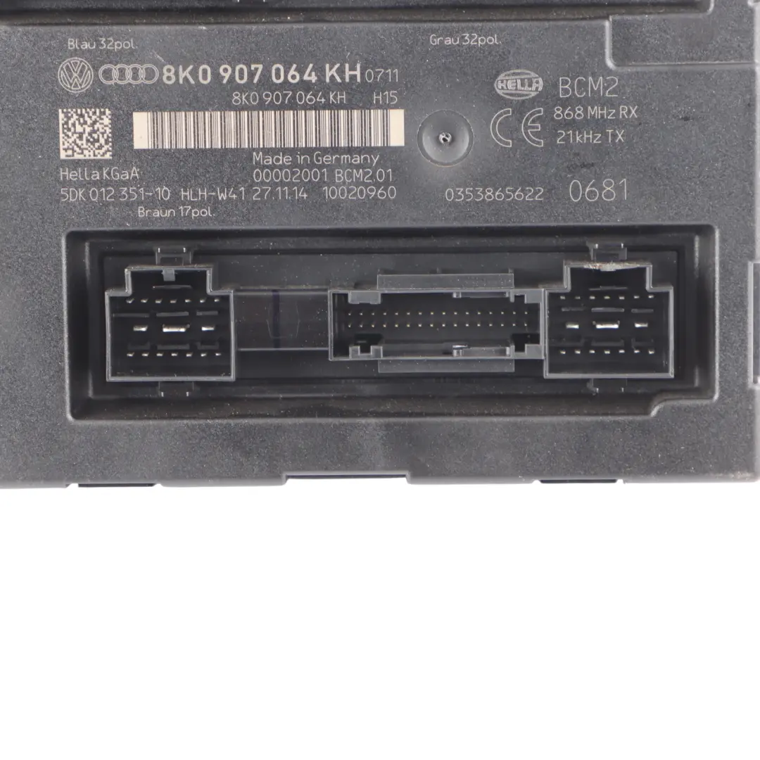 Body Control Module Unit ECU to Audi Q5 8R BCM with Part number 8K0907064KH Audi Q5 8R BCM Body Control Module Unit ECU - SKU 8K0907064KH - Part number 8K0907064KH