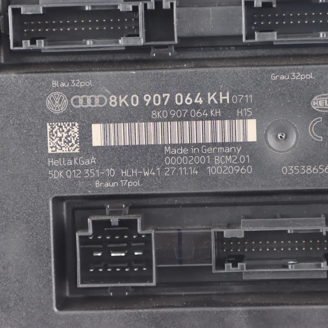 Audi Q5 8R BCM Body Control Module Unit ECU - SKU 8K0907064KH - Part number 8K0907064KH
