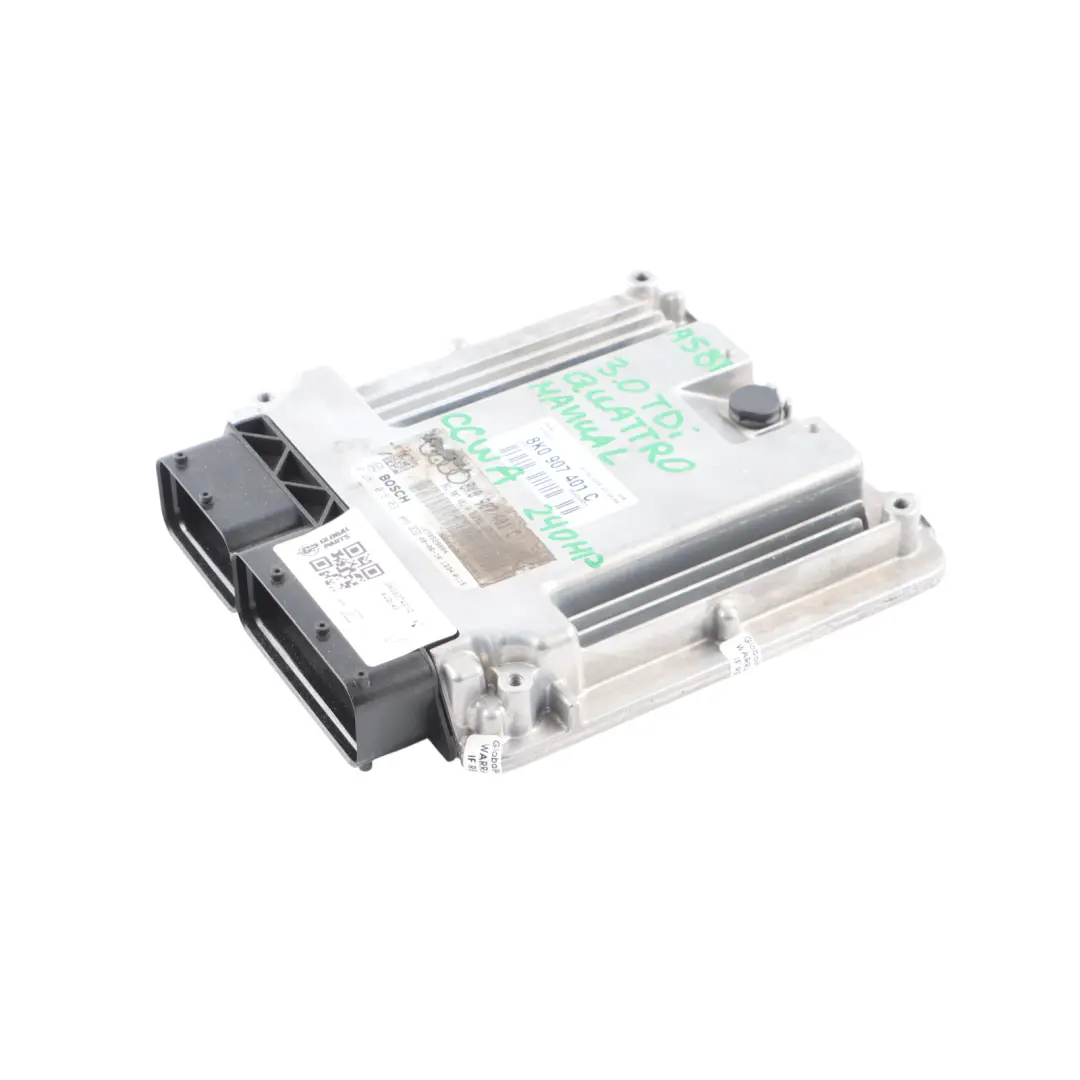 Audi A5 8T 3.0 TDI CCWA Quattro 240HP Engine Control ECU Manual - SKU 8K0907401C - Part number 8K0907401C