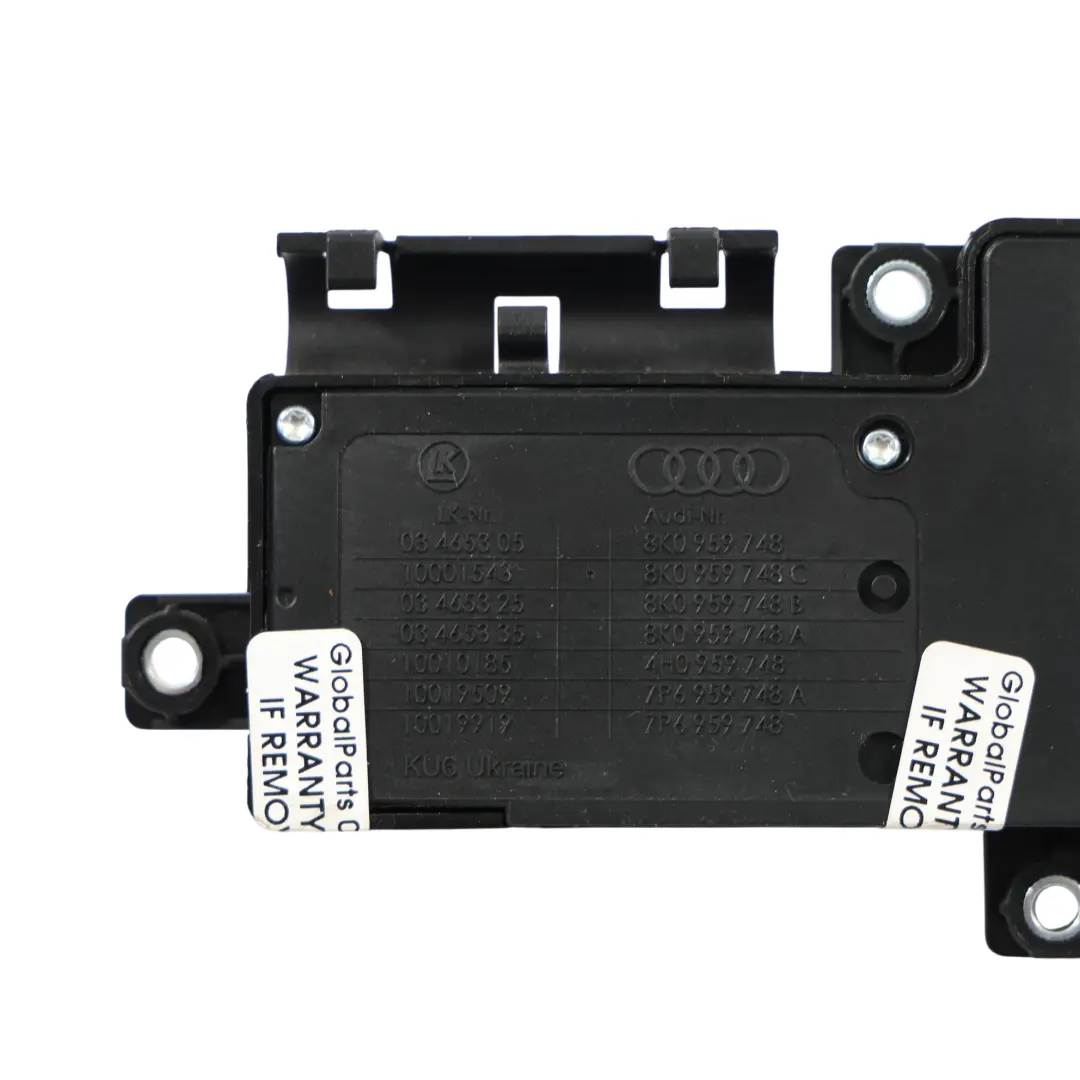 Audi S4 B8 Panneau Boutons Commande Siège Avant Droit - SKU 8K0959748C - Numéro de pièce 8K0959748C