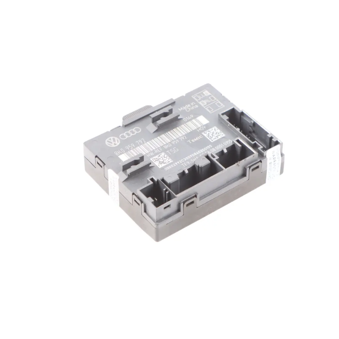 Module Commande Porte Calculateur Avant Gauche pour Audi A4 B8 à propos du numéro de pièce 8K0959792 Audi A4 B8 Module Commande Porte Calculateur Avant Gauche - SKU 8K0959792 - Numéro de pièce 8K0959792