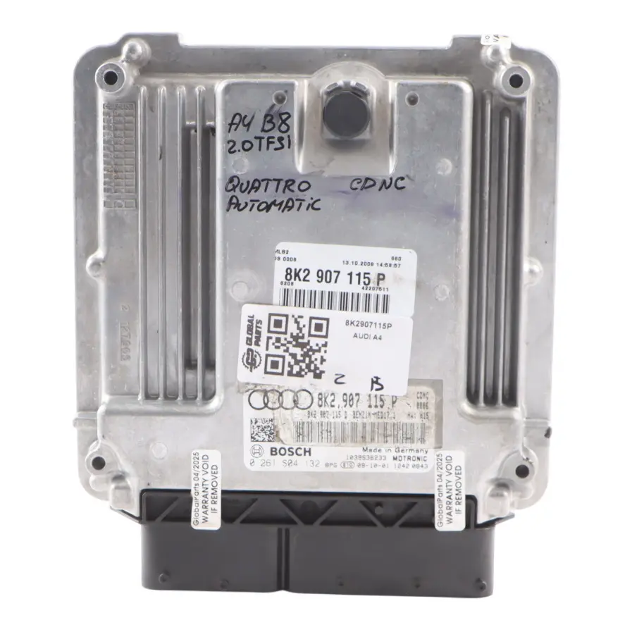 8K 2.0 TFSI CDNC Quattro 211HP Engine Module ECU to Audi A5 8T A4 B8 with Part number 8K2907115P Audi A5 8T A4 B8 8K 2.0 TFSI CDNC Quattro 211HP Engine Module ECU - SKU 8K2907115P - Part number 8K2907115P