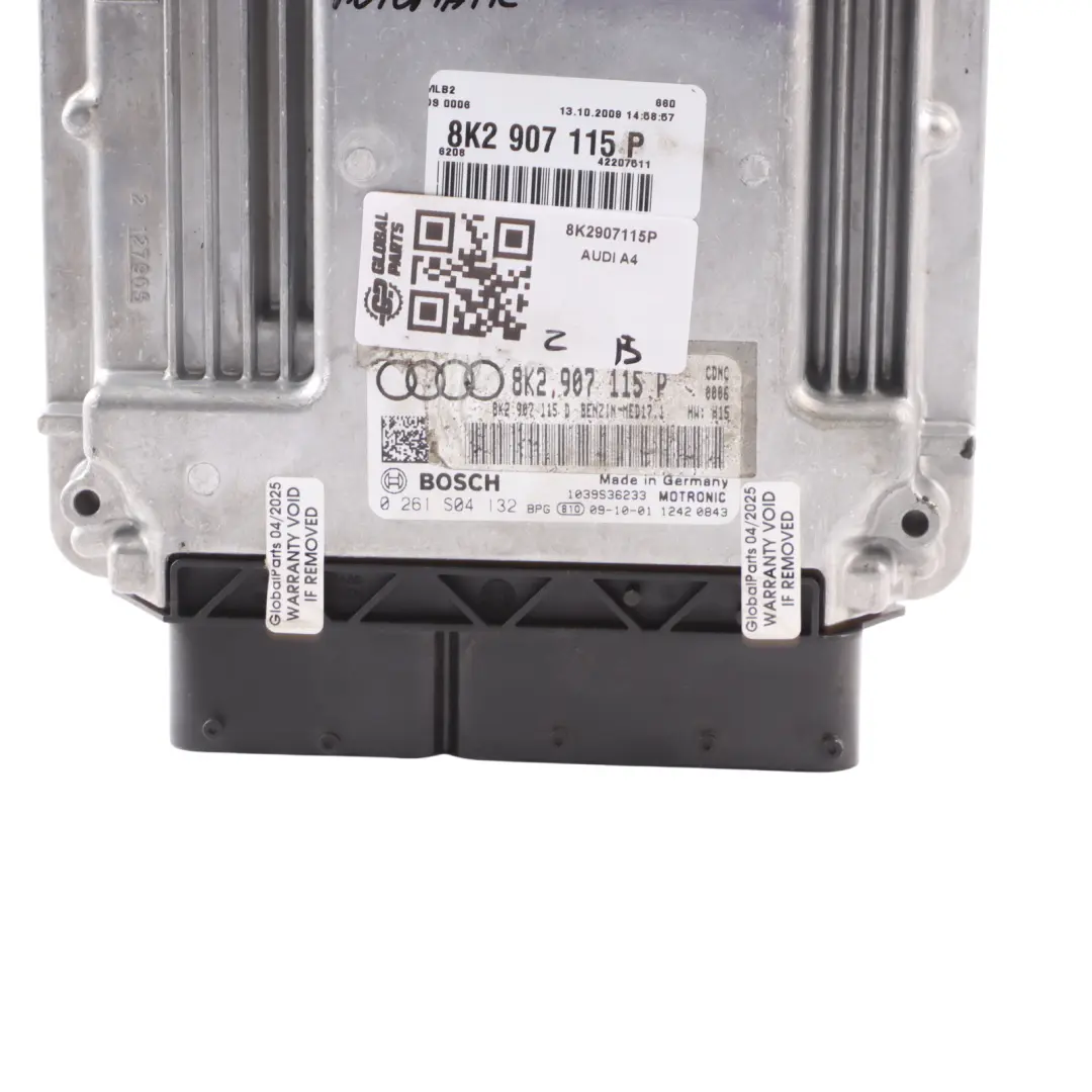 Audi A5 8T A4 B8 8K 2.0 TFSI CDNC Quattro 211HP Engine Module ECU - SKU 8K2907115P - Part number 8K2907115P
