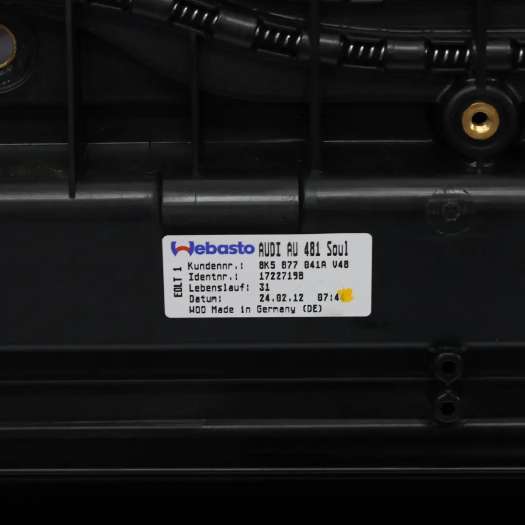  Rama Szyberdachu Audi A4 S4 B8 Sedan Szyba Dachu AS3 - SKU 8K5877049A - Numer Części 8K5877049A