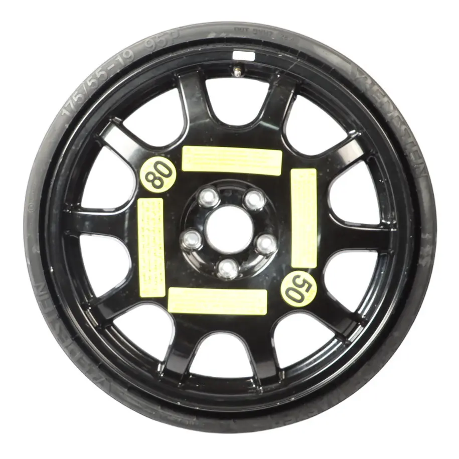 Spare Wheel Wheel Steel 6J Space Saver 175/55 R19 to Audi A4 B8 Allroad with Part number 8K9601011H Audi A4 B8 Allroad Spare Wheel Wheel Steel 6J Space Saver 175/55 R19 - SKU 8K9601011H - Part number 8K9601011H