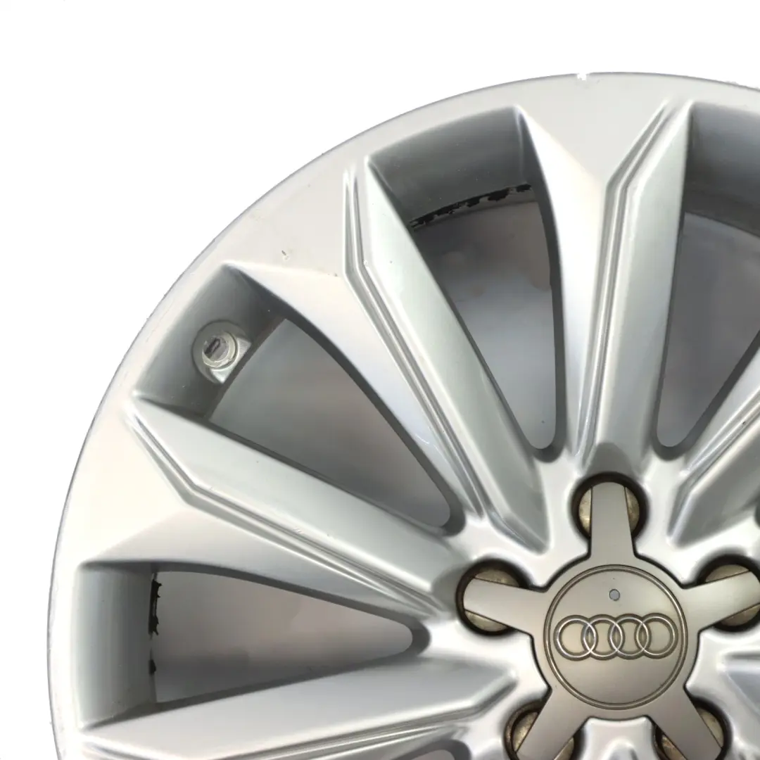 8K Silver Wheel Alloy Rim 18" 8J ET:26 Multi Spoke to Audi A4 B8 with Part number 8K9601025A Audi A4 B8 8K Silver Wheel Alloy Rim 18" 8J ET:26 Multi Spoke - SKU 8K9601025A-1 - Part number 8K9601025A