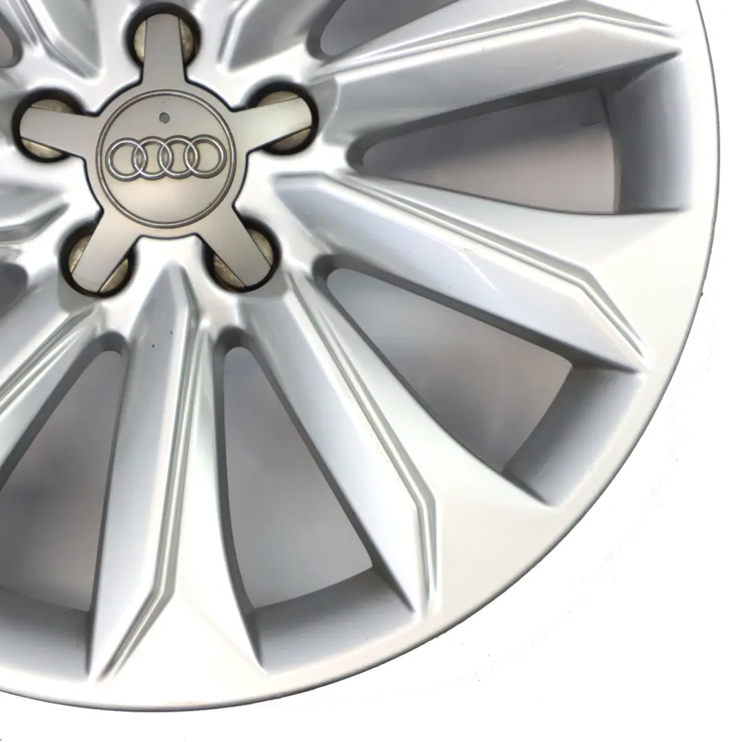 Audi A4 B8 Felga Aluminiowa Srebrna 18" 8J ET:26 - SKU 8K9601025A-1 - Numer Części 8K9601025A