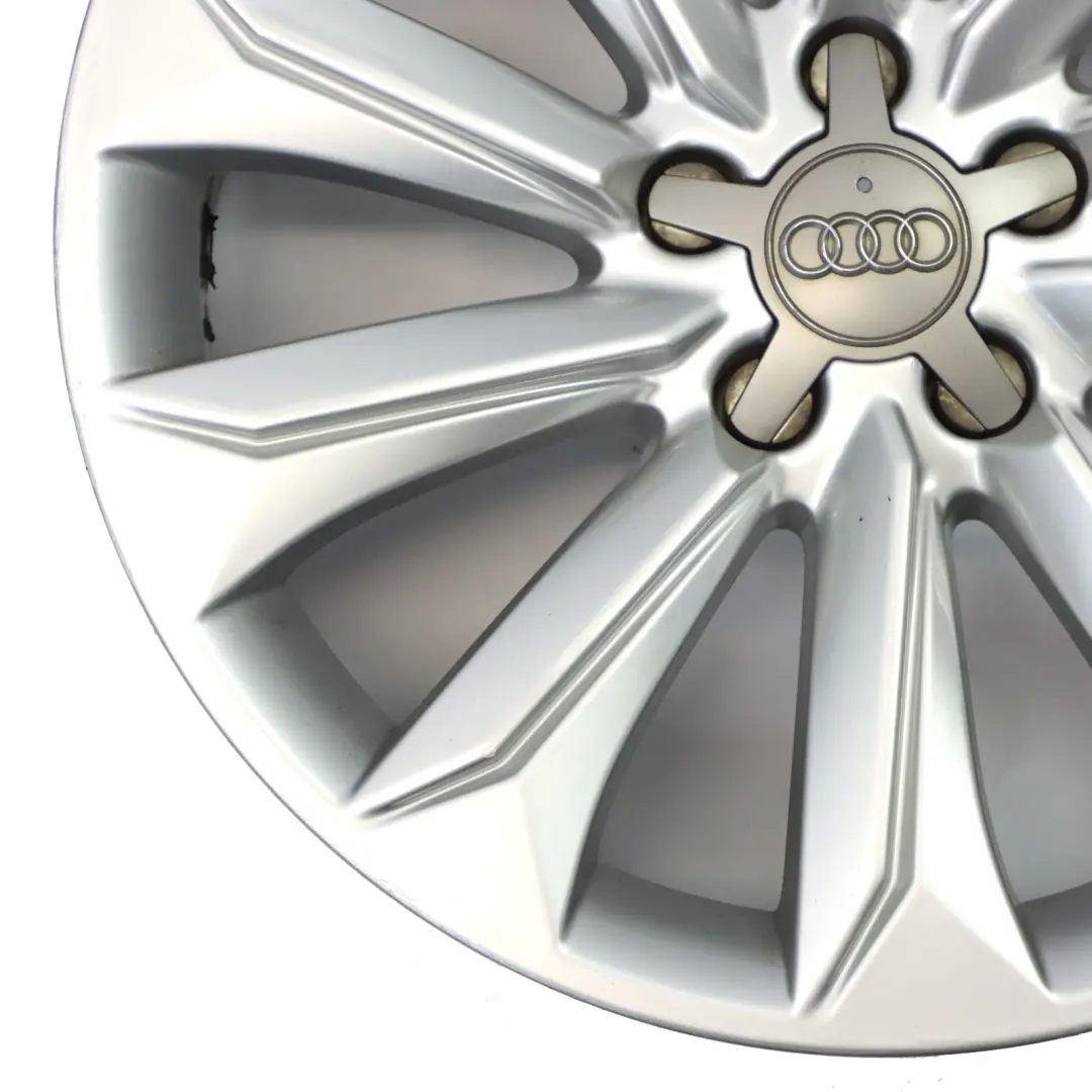 Argento Cerchio In Lega 18" 8J ET:26 Multi Spoke per Audi A4 B8 con numero di parte 8K9601025A Audi A4 B8 Argento Cerchio In Lega 18" 8J ET:26 Multi Spoke - SKU 8K9601025A-1 - Numero di parte 8K9601025A