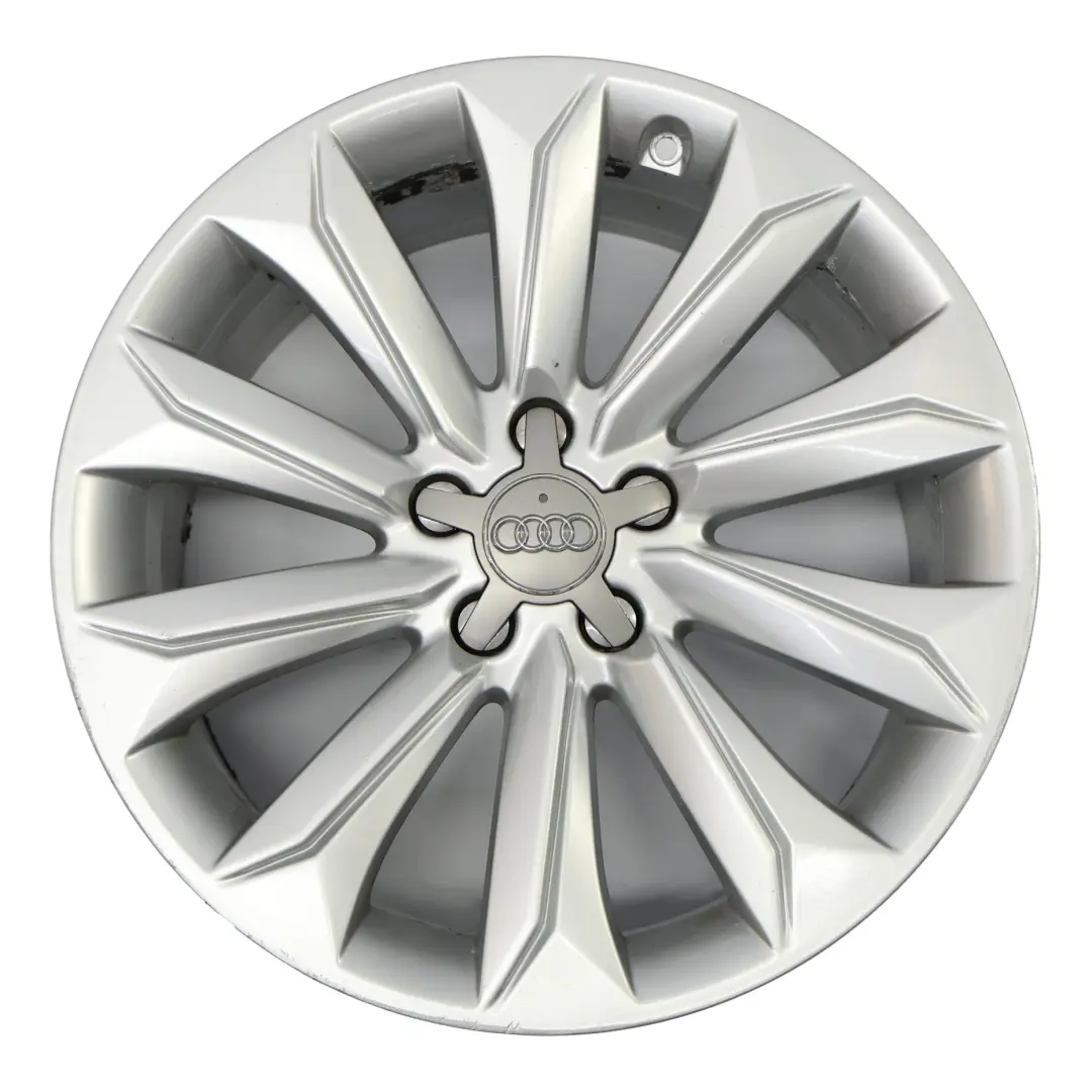 Audi A4 B8 8K Llanta Aleación Plateada 18" 8J ET:26 Multi Spoke - SKU 8K9601025A-2 - Número de pieza 8K9601025A
