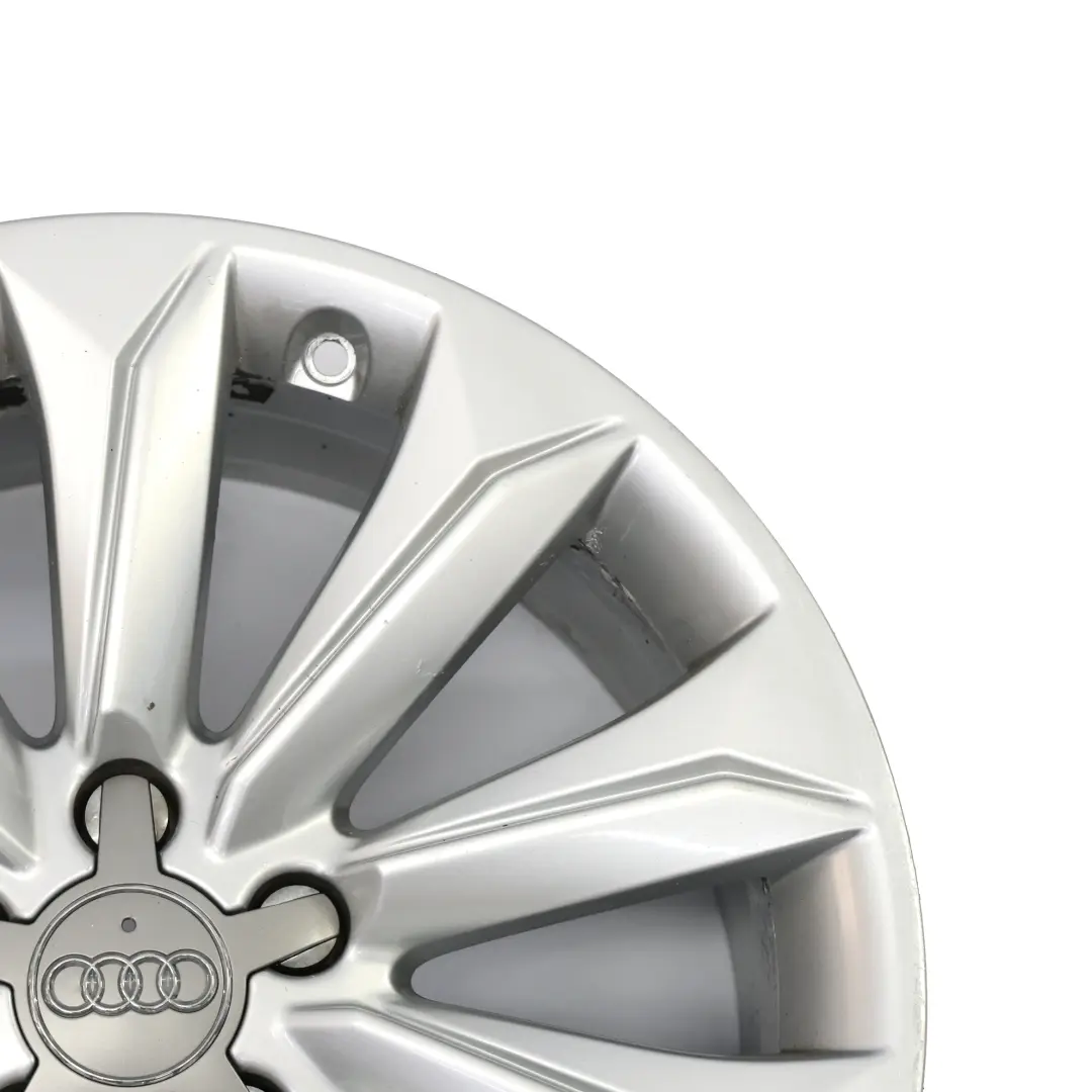 Audi A4 B8 8K Cerchio Lega Argento 18" 8J ET:26 Multi Spoke - SKU 8K9601025A-2 - Numero di parte 8K9601025A