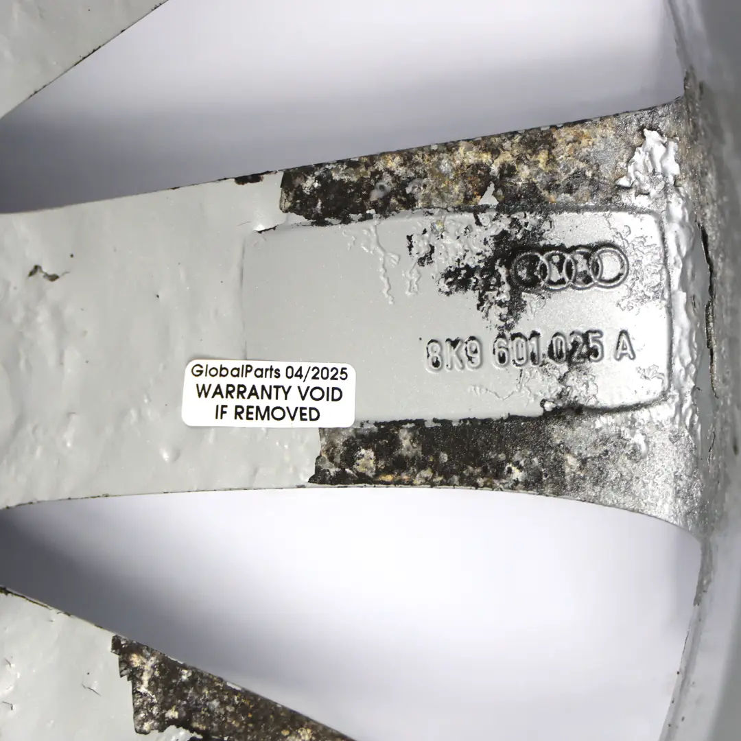 8K Silver Wheel Alloy Rim 18" 8J ET:26 Multi Spoke to Audi A4 B8 with Part number 8K9601025A Audi A4 B8 8K Silver Wheel Alloy Rim 18" 8J ET:26 Multi Spoke - SKU 8K9601025A-3 - Part number 8K9601025A