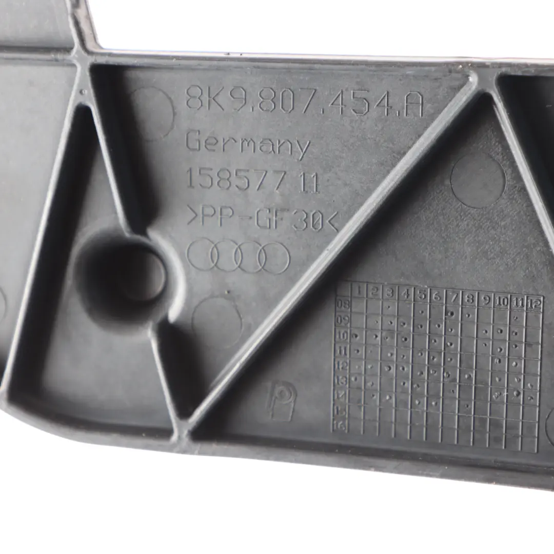 Audi A4 B8 Avant Lateral Bumper Mount Bracket Guide Rear Right O/S - SKU 8K9807454A - Part number 8K9807454A