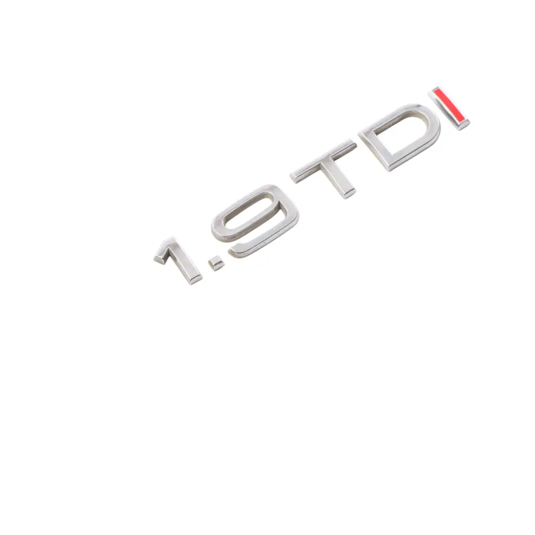 Boot Tail Gate Emblem 1.9 TDI Lettering Badge Chrom to Audi A4 B6 Rear with Part number 8L0853743K Audi A4 B6 Rear Boot Tail Gate Emblem 1.9 TDI Lettering Badge Chrom - SKU 8L0853743K - Part number 8L0853743K