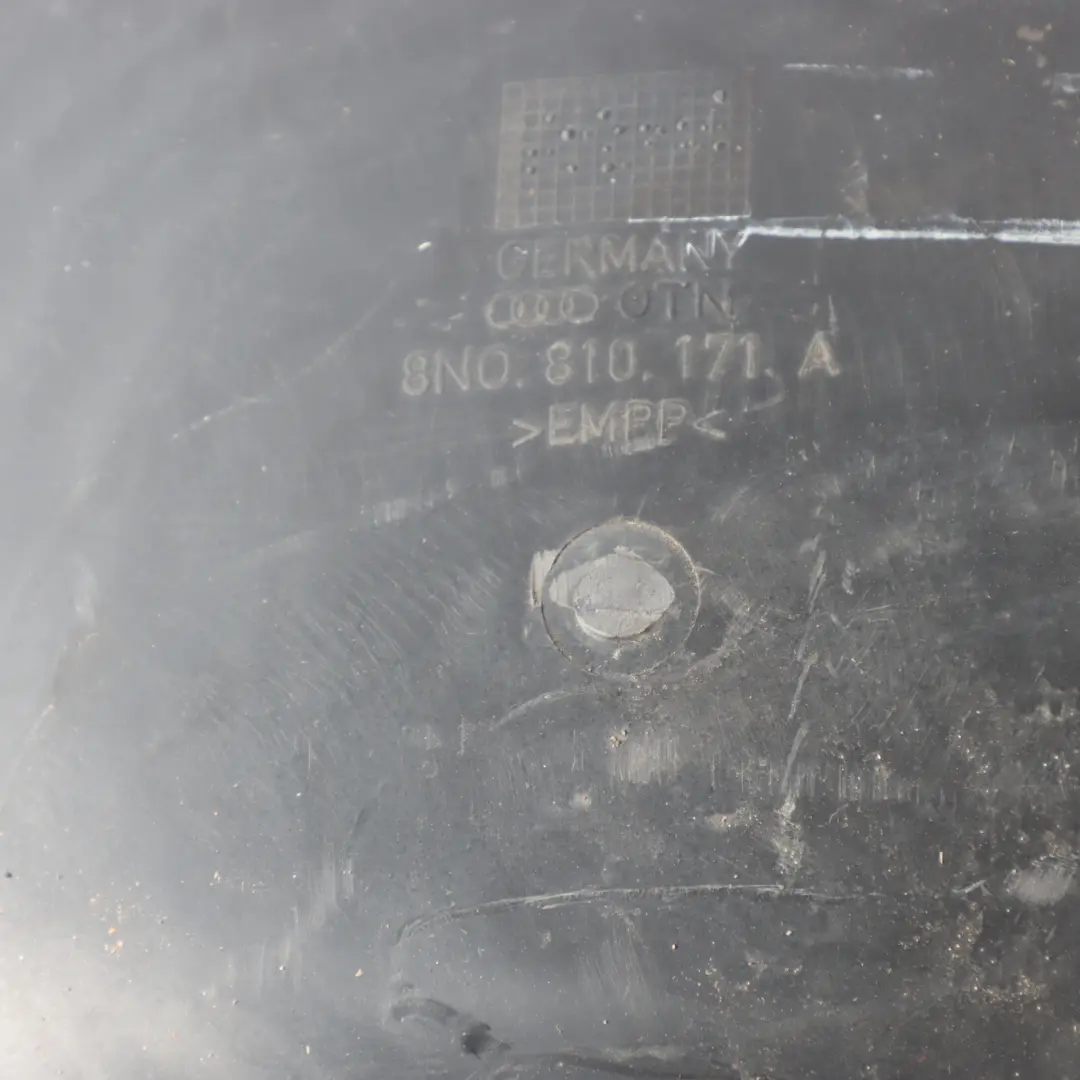 Mk1 8N Wheel Arch Rear Left N/S Liner Splash Guard Covering to Audi TT with Part number 8N0810171A Audi TT Mk1 8N Wheel Arch Rear Left N/S Liner Splash Guard Covering - SKU 8N0810171A - Part number 8N0810171A