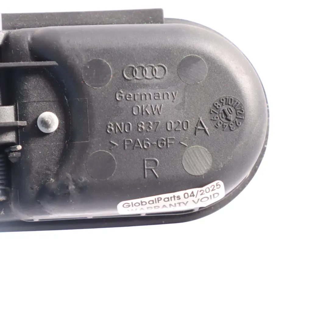 Audi TT 8N Manija De Apertura De Puerta Delantera Derecha - SKU 8N0837020A - Número de pieza 8N0837020A