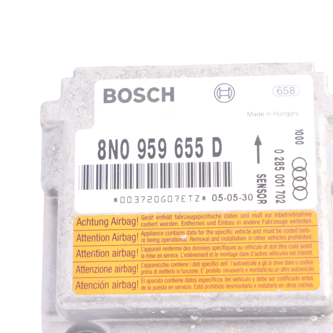 Audi TT 8N Module De Commande D'Air Comprimé ECU - SKU 8N0959655D - Numéro de pièce 8N0959655D