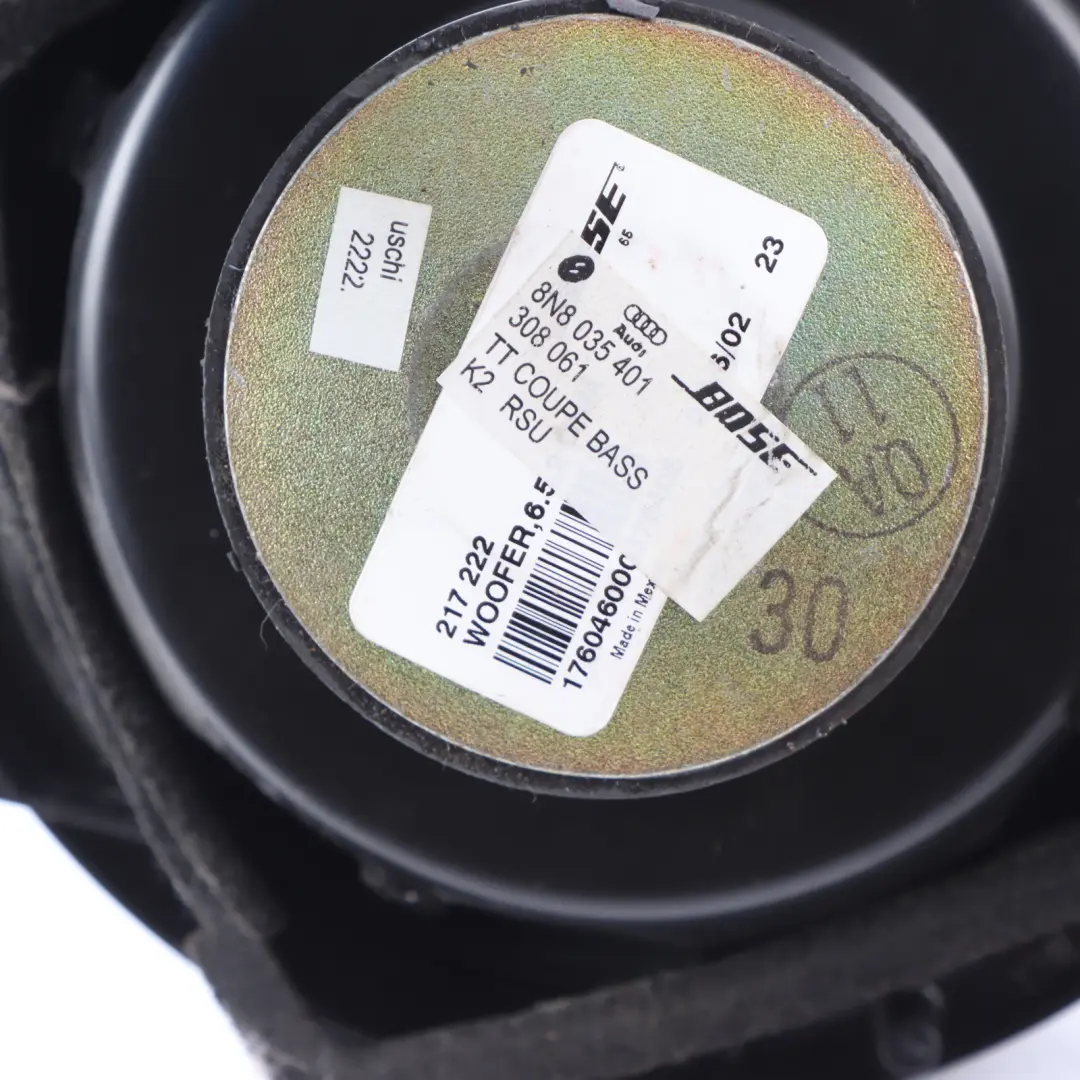 Audi TT 8N Rear Speaker Audio Loud Speaker BOSE Left Right N/O/S - SKU 8N8035401 - Part number 8N8035401