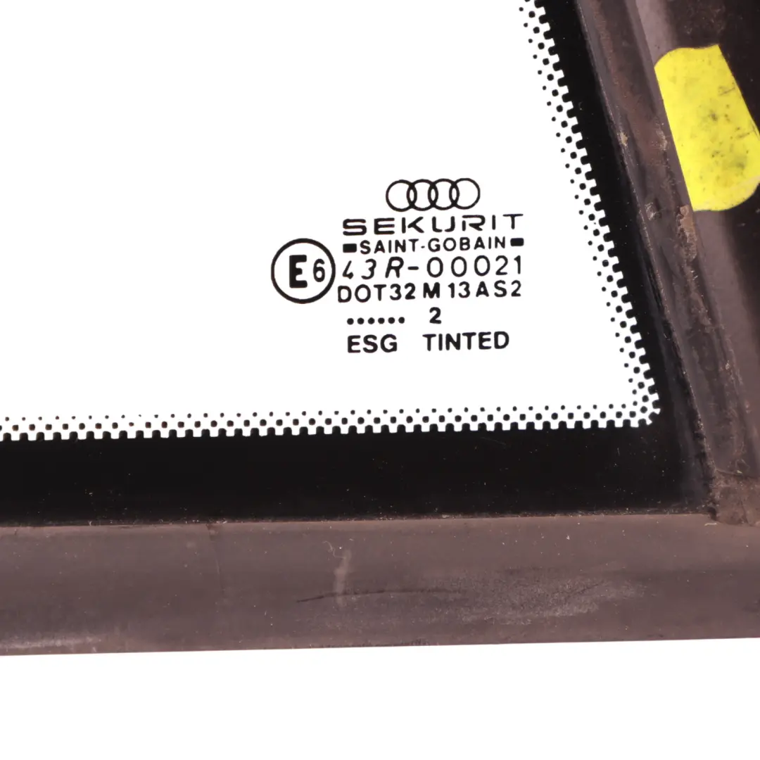 8N Rear Quarter Window Triangle Glass Right O/S Glass AS2 to Audi TT with Part number 8N8845300C Audi TT 8N Rear Quarter Window Triangle Glass Right O/S Glass AS2 - SKU 8N8845300C - Part number 8N8845300C