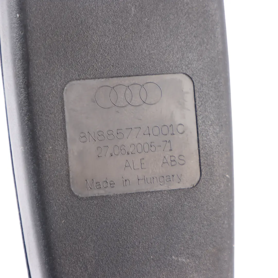 8N Seat Belt Buckle Lower Belt Rear Right O/S Latch to Audi TT with Part number 8N885774001C Audi TT 8N Seat Belt Buckle Lower Belt Rear Right O/S Latch - SKU 8N885774001C - Part number 8N885774001C