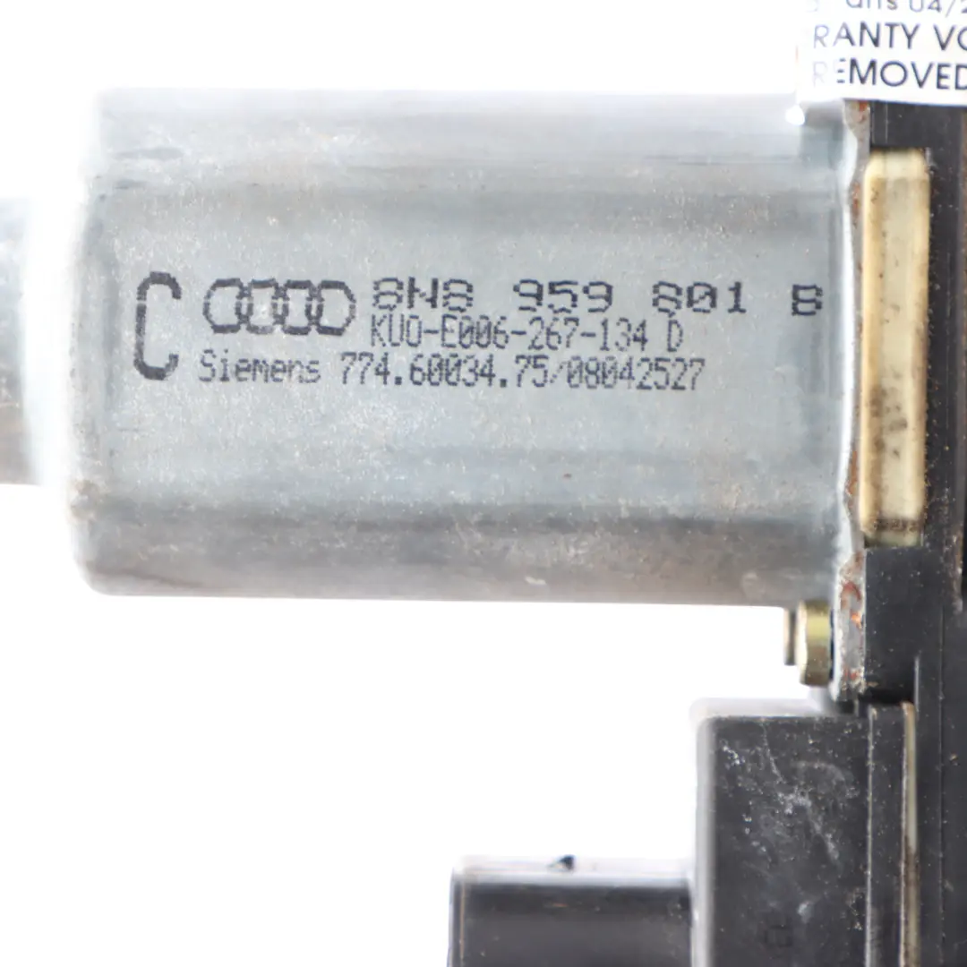 Audi TT 8N Window Lifter Motor Front Left Door N/S Control Drive - SKU 8N8959801B - Part number 8N8959801B